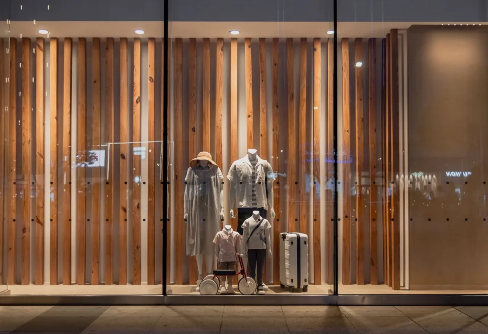 Áo khoác treo tại tiệm